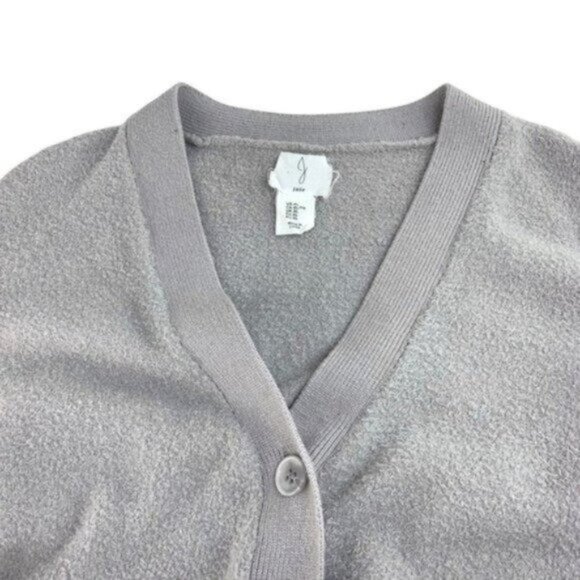 Joie Super Soft Grey Cardigan Button Front - Picture 2 of 5